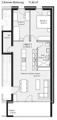 Hellbrunnenstrasse Hohenems Whg 12 3-Zimmer