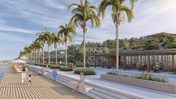 Seafront Flats for Sale in a Developed Complex in Tatlısu
