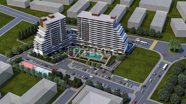 Apartments in a Complex with Pool and Close to the Metro in İzmir