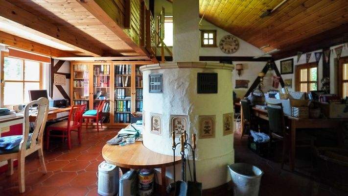 Anbau Hauptteil mit Kachelofen