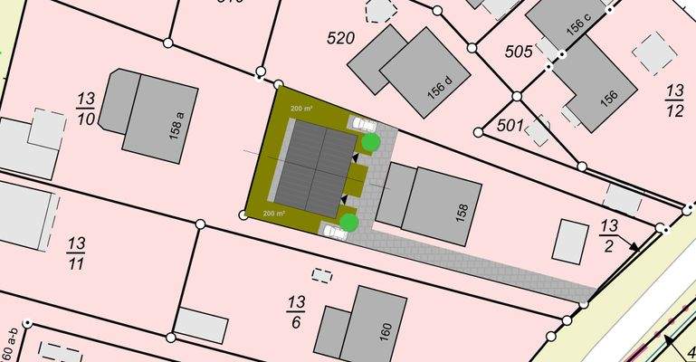 Lageplan Entwurf, DH