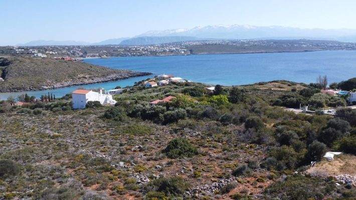 Kreta, Tersana: Grundstück mit Meerblick und Bergblick zu verkaufen