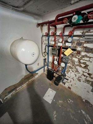 Moderne Fernwärmeheizung