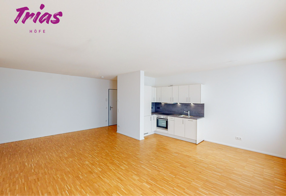 Wohn-, Koch- und Essbereich (Musterwohnung)