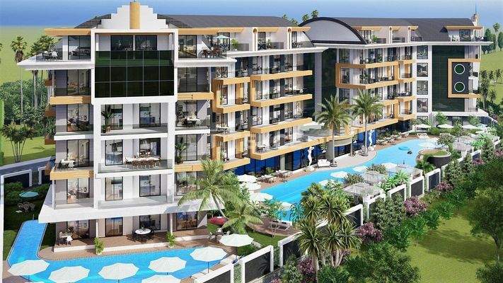 Chic Flats with Smart Home Systems in Oba Alanya