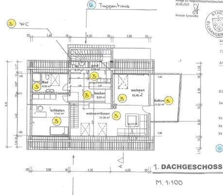 Aufteilungsplan Whg DG