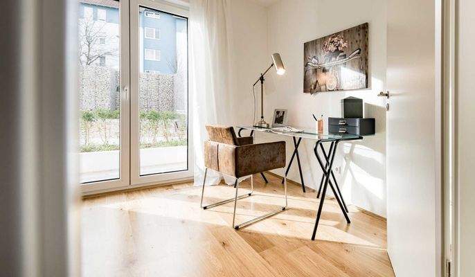 Nicht nur praktisch: Ein Homeoffice sieht mit den 