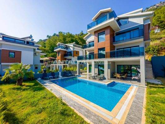 Spacious Villa with Sea and Nature View in Fethiye Gocek