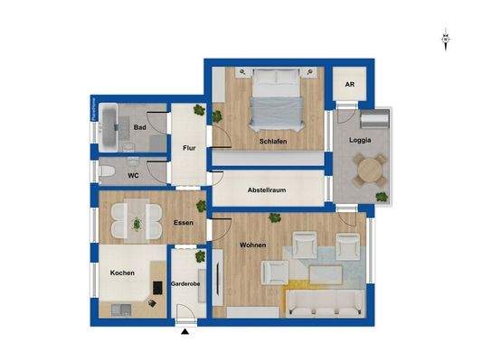 Grundriss Whg. 5.Obergeschoss