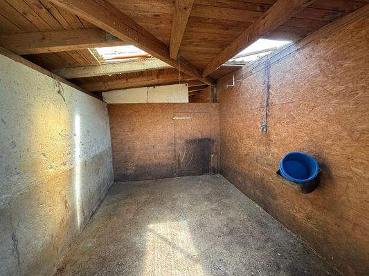 Eine der Pferdeboxen