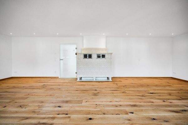 Kachelofen im Wohnzimmer