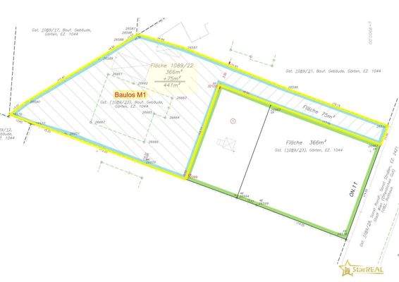 Teilungsplan Baulos M1
