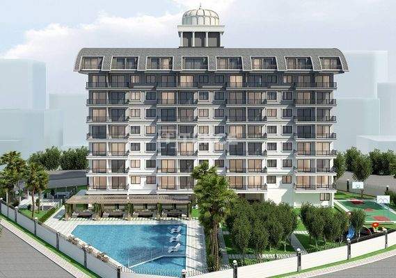 Apartments in Alanya Gazipaşa Complex with Rich Social Facilities