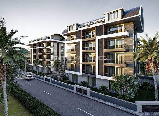 Real Estate in a Complex with Swimming Pool in Alanya Oba