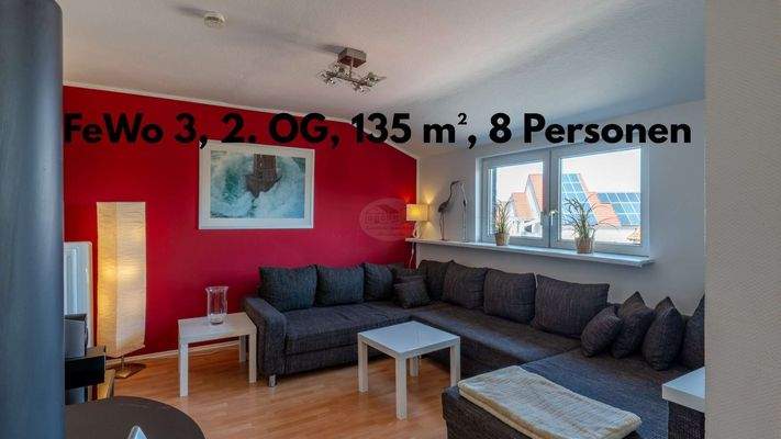 FeWo 3, 2. OG, 135 m_, 8 Personen