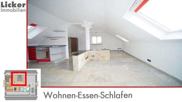Wohnen-Essen-Schlafen
