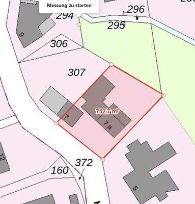 Lageplan Grundstück rechts