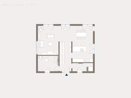 City Villa 6 mögliche Beispielplanung Erdgeschoss