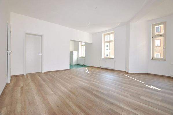 Wohnzimmer (Zustand nach Sanierung)