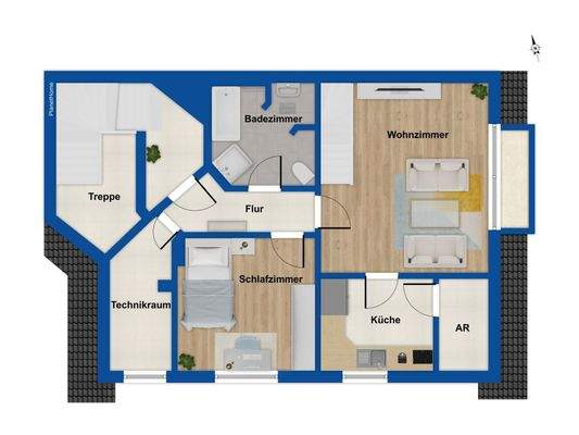 Grundriss Obergeschoss