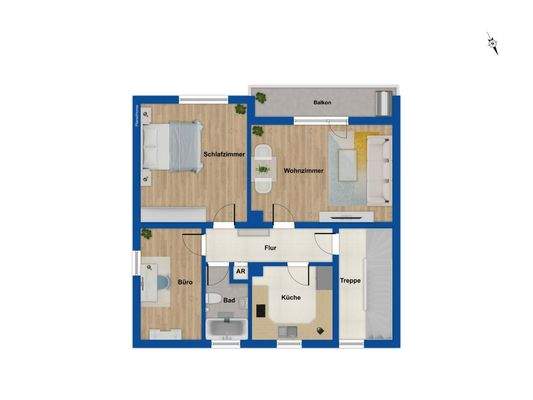 Grundriss Obergeschoss