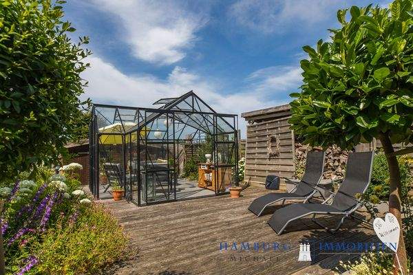 Gewächshaus mit Sitzlätzen