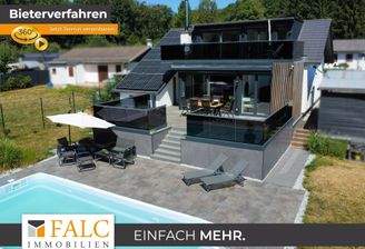 Außenansicht mit Pool