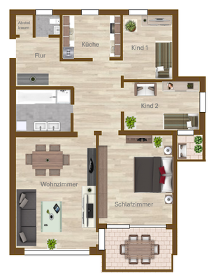 Grundriss Wohnung