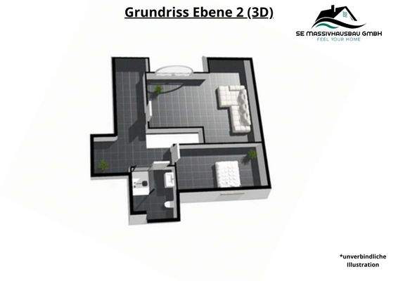 Grundriss Ebene 2 (3D)