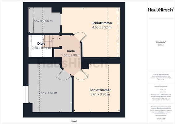 Grundriss Obergeschoss