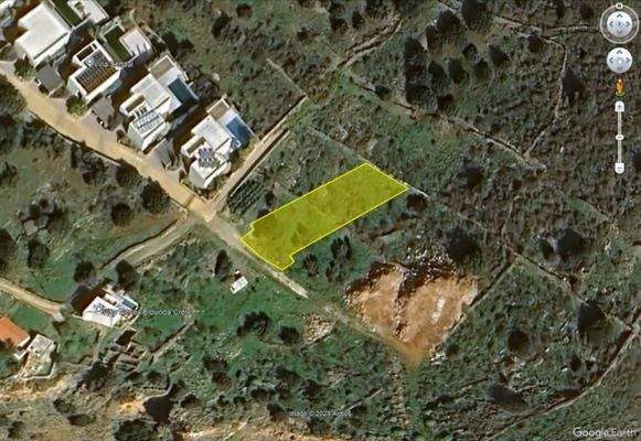 Kreta, Plaka Elounda: Meerblick-Grundstück mit Baulizenz für 1 Luxusvilla und 2 Apartments