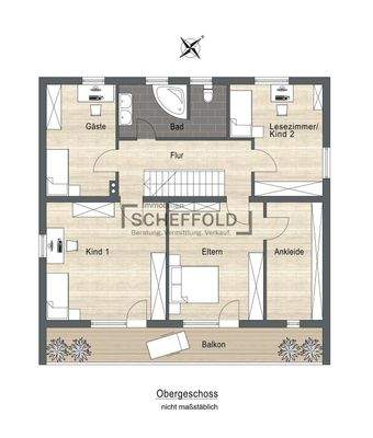 Grundriss Obergeschoss