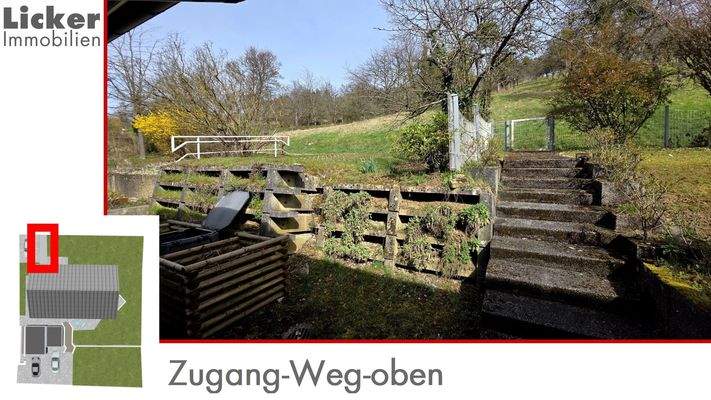 Zugang-Weg oben