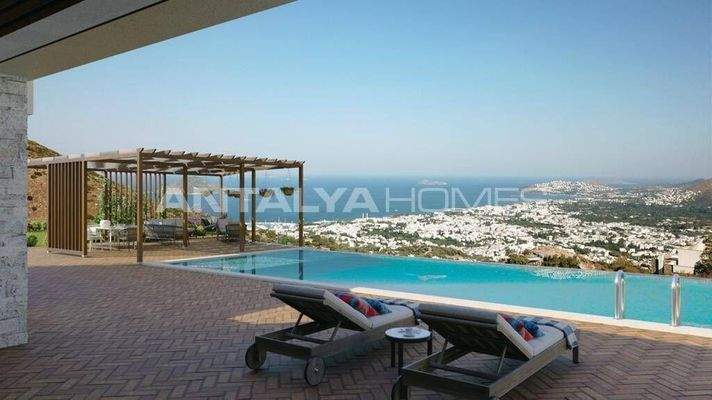Houses with Magnificent Sea Views in Bodrum Turgutreis