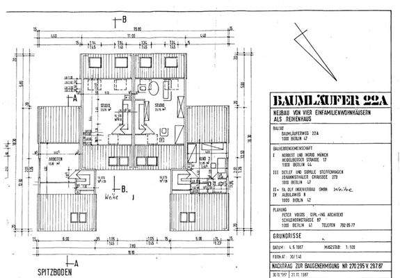 Grundriss Spitzboden