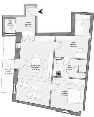 Obergeschoss 83,32m²