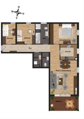 Grundriss - 4. Obergeschoss