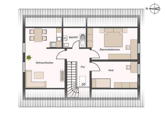 schematischer GR Dachgeschoss