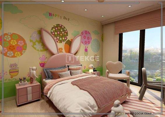 Large Duplex Apartment with Sea View in Bostanlı Karşıyaka