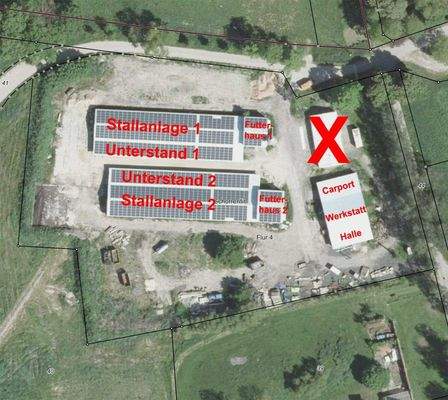 Hofstelle_Schorrentin - Luftbild Flurkarte mit Tex