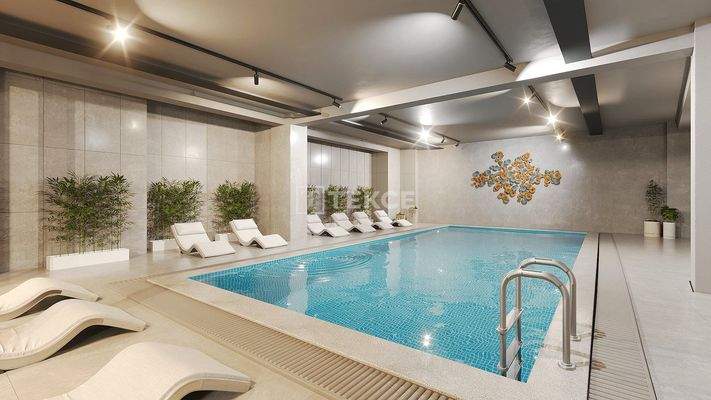 Apartments with Pool and Sauna in Mudanya, Bursa