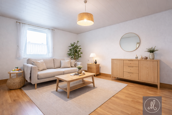 Wohnbereich OG virtuell möbliert