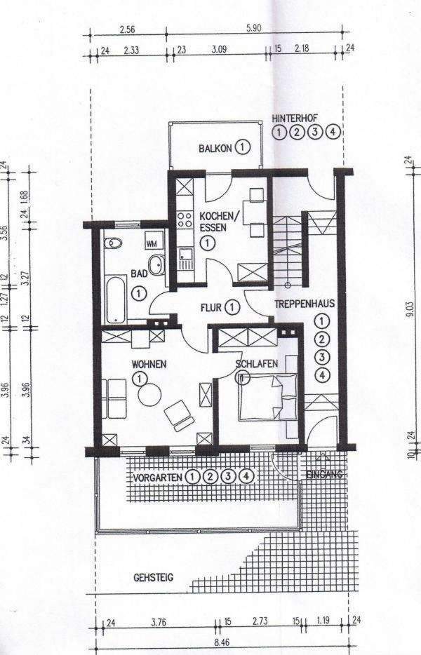gut gelegene 2-Raumwohnung im Damenviertel - Photo 4