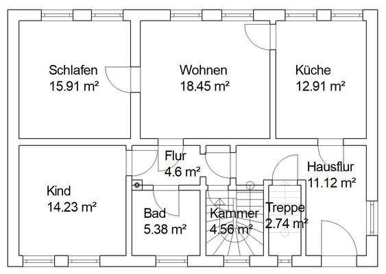 Grundriss Erdgeschoß