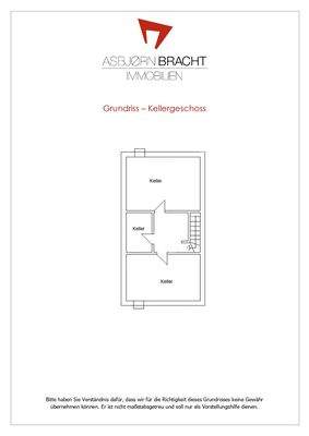Grundriss Keller ohne Gewähr - nicht maßstabsgetreu