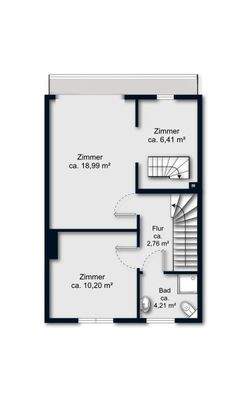 Grundriss Obergeschoss