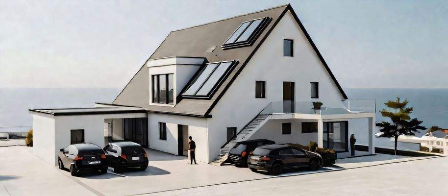 Hauptansicht mit Zufahrt