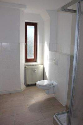 Tageslichtbad mit Duschem WC und Waschbecken