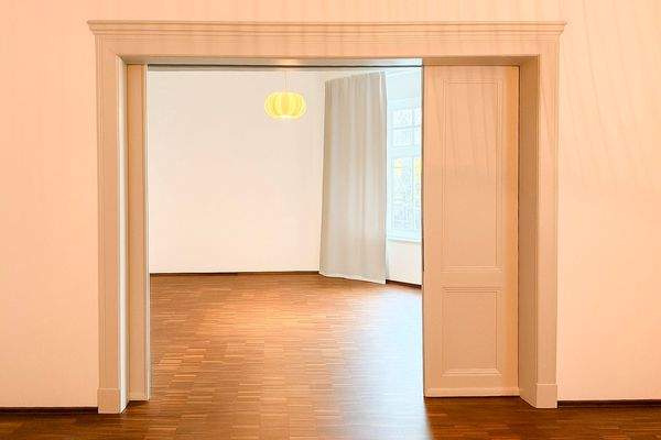 Blick ins Schlafzimmer