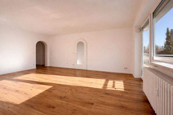 Wohnzimmer mit Eichenparkett